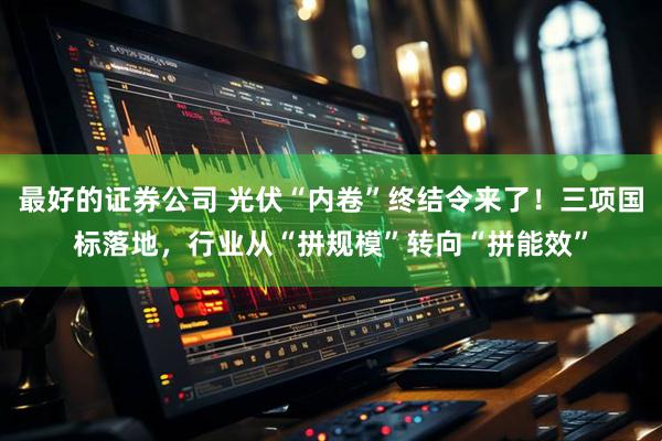 最好的证券公司 光伏“内卷”终结令来了！三项国标落地，行业从“拼规模”转向“拼能效”